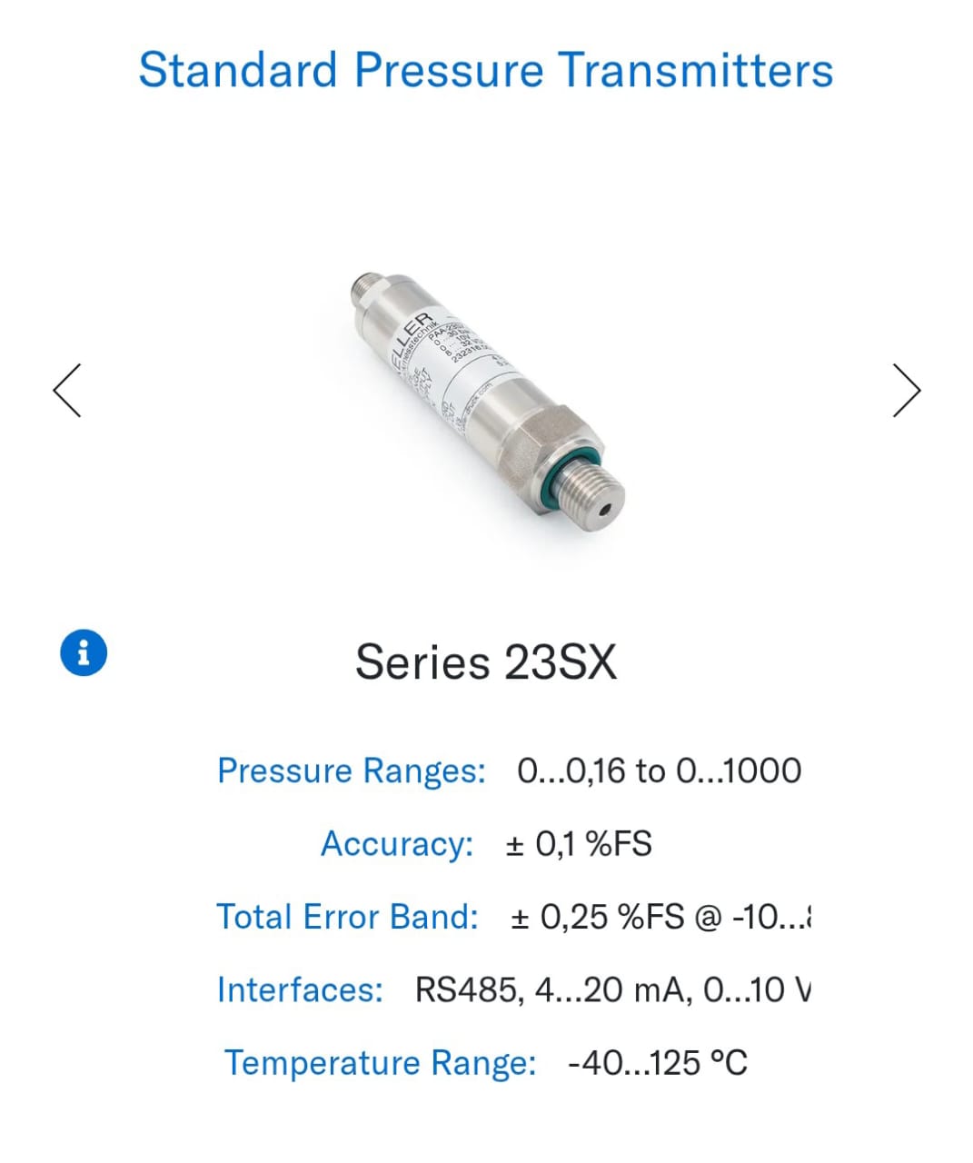 Submersible Level Sensors